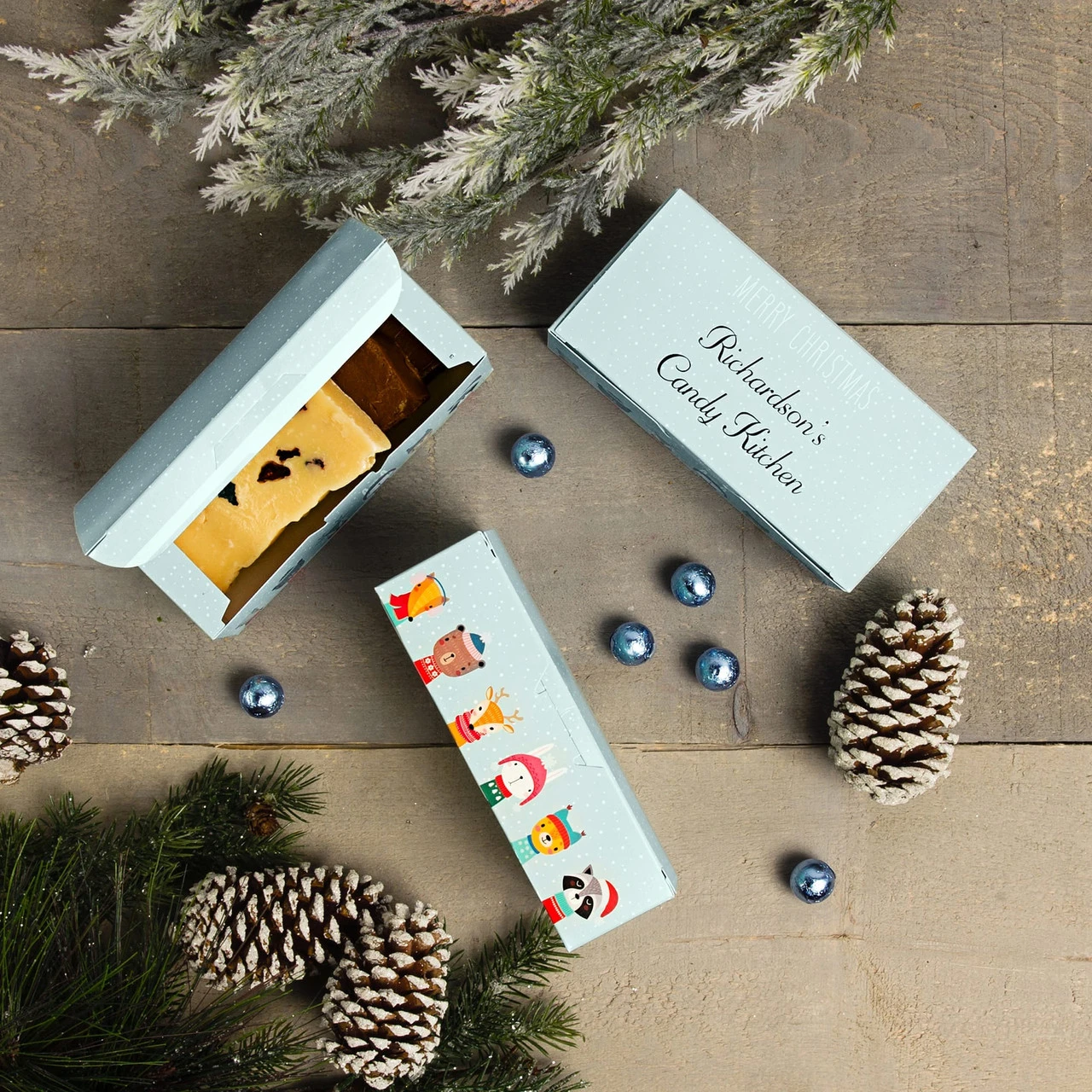 20 Boxes - 1 lb. Candy & Fudge Boxes - Winter Friends