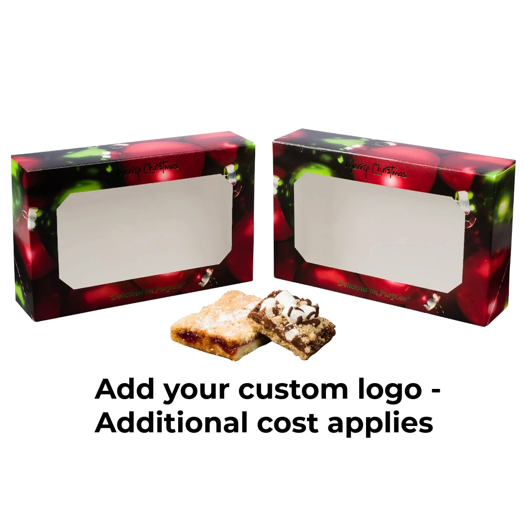 50 Boxes Medium Grease Resistant Cookie/Bakery Boxes - Christmas Ornaments