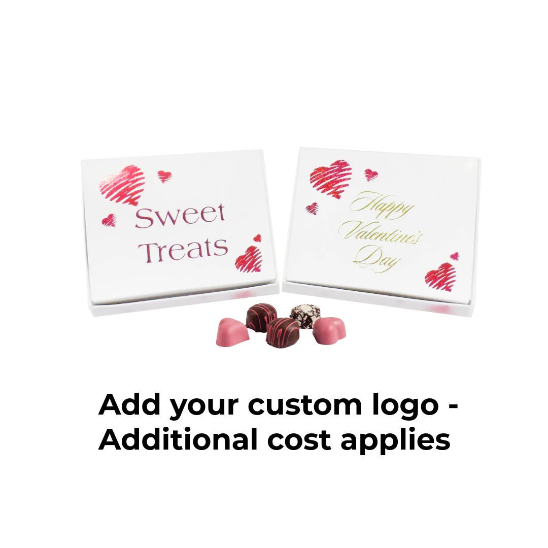50 Boxes 1/4 lb. Glitter Hearts Candy Boxes 4-9/16" x 3-9/16" x 1-1/4"