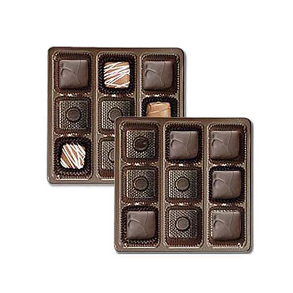 50 Trays - 8 oz. Plastic Candy Trays 9 Cavities