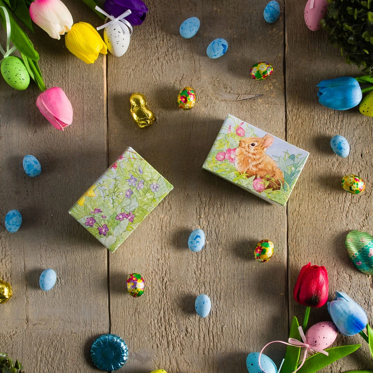 50 Boxes - 1/4 lb. Easter Garden (No Window) - Egg Boxes 3-5/8" x 2-3/8" x 2-3/8"