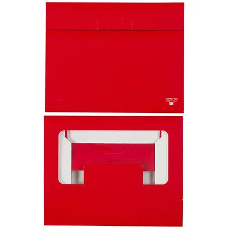 50 Boxes Small Grease Resistant Cookie/Bakery Boxes - Red with Window