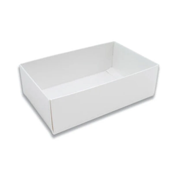 50 2 Layer Bases - 1 lb. Capacity - White - 7" x 4-3/8" x 2-1/4"