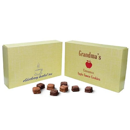 50 2 Layer Covers - 2 lb. Candy-Chocolate Box Covers - Yellow Linen