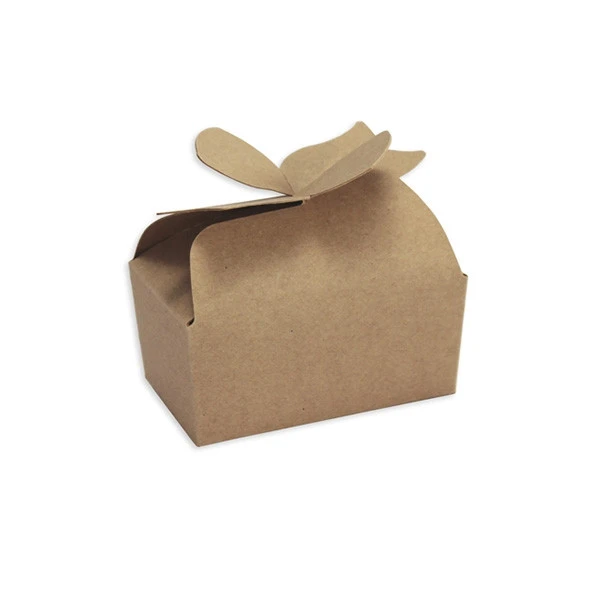50 Boxes - Large Kraft Bow Favor Boxes