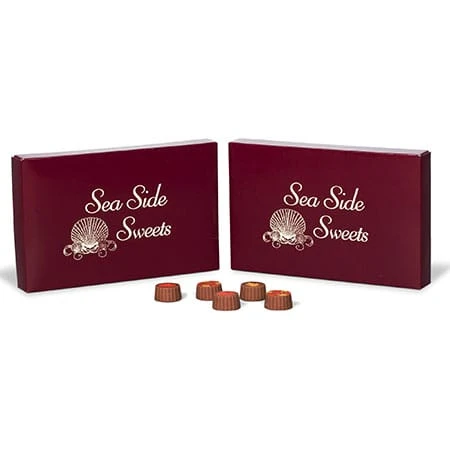 50 Covers - 1 lb. Candy-Chocolate Box Covers - Burgundy