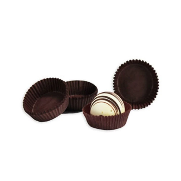 CLEARANCE MADE IN USA - 1000 Cups - Candy Cups - Brown - 1-3/4" x 5/8"