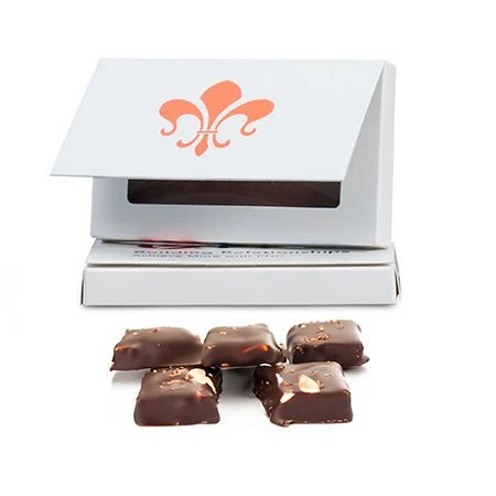 CLEARANCE-MADE IN USA - 50 Boxes - White Business Card Boxes with Windows-Book Style Flap