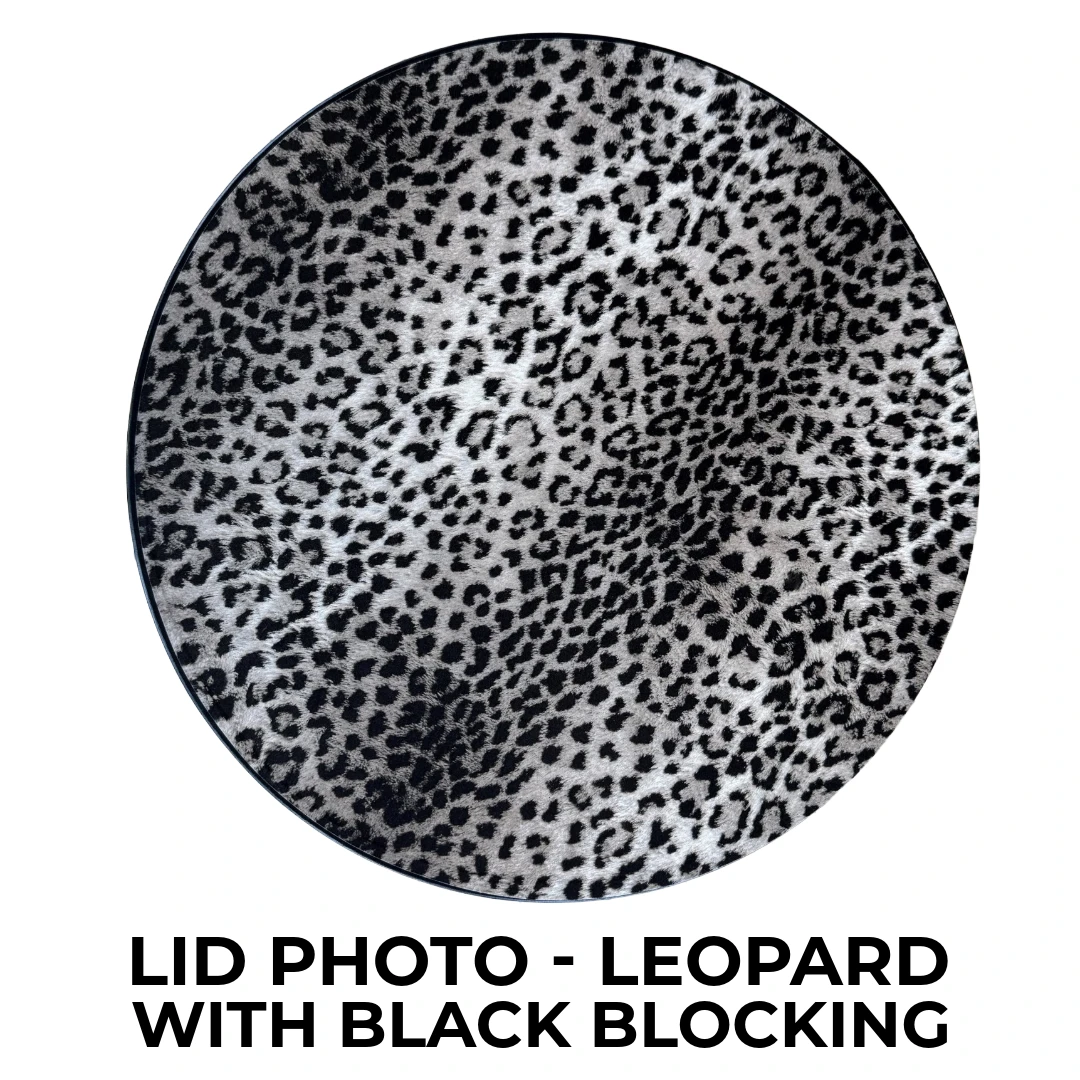 Rigid Hat Box Sets - Leopard with Black Trim - Set of 4