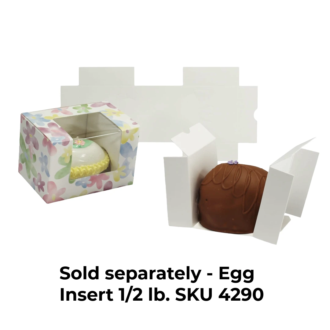 CLEARANCE-MADE IN USA - 50 Boxes - 1/2 lb. Foil Eggs - Egg Boxes