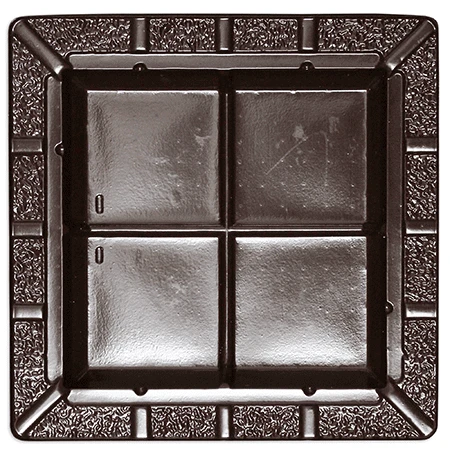 CLEARANCE-MADE IN USA - 50 Trays - 16 oz. Plastic Fudge Tray - 1 Cavity Heat Stable - 7-7/16" x 7-7/16" x 15/16"