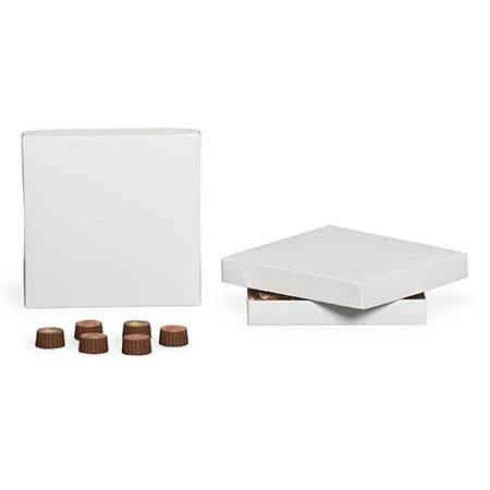 CLEARANCE-MADE IN USA - 50 Covers - 16 oz. Candy Box Covers - White