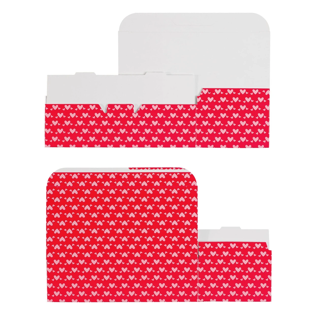 CLEARANCE-MADE IN USA - 50 Boxes - 1 lb. Candy & Fudge Boxes - Entangled Hearts