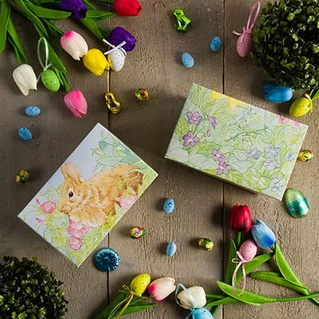 CLEARANCE- MADE IN USA - 50 Boxes - 3 lb. Easter Garden (No window) - Egg Boxes