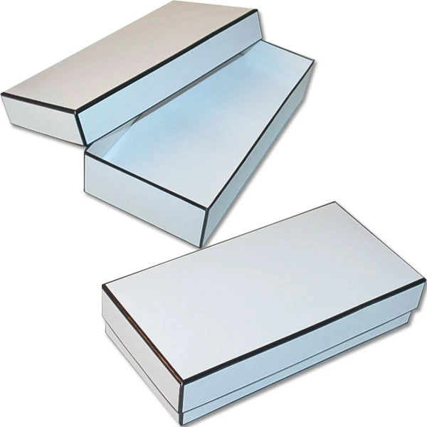 Berkeley Jewelry Boxes - 9" x 4-1/2" x 2" - White -50 Boxes/Case