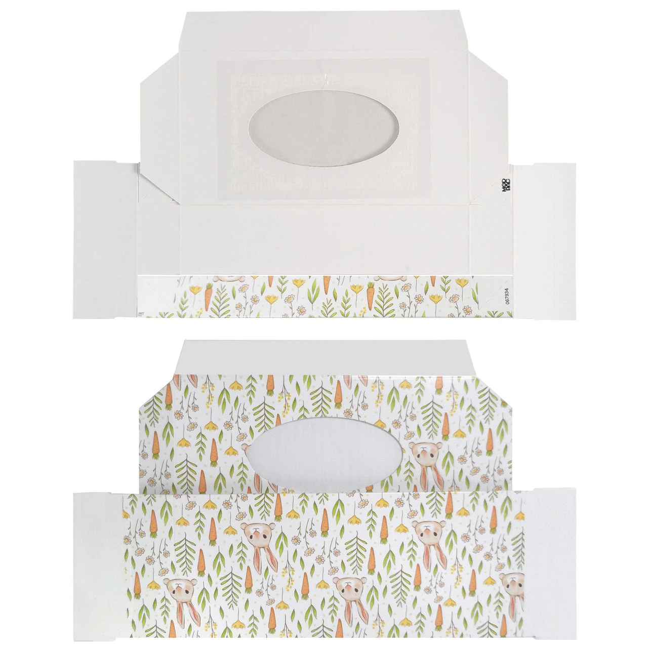 CLEARANCE-MADE IN USA - 50 Boxes - 1 lb. Candy & Fudge Boxes - Bunnies & Carrots with Window