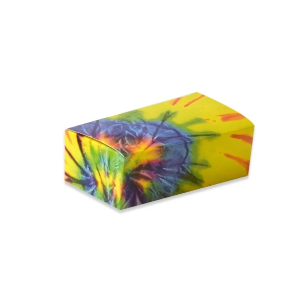 50 Boxes 1/2 lb. Candy & Fudge Boxes - Tie Dye 5-1/2" x 2-3/4" x 1-3/4"