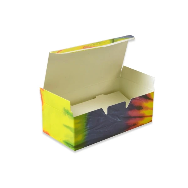 50 Boxes 1/2 lb. Candy & Fudge Boxes - Tie Dye 5-1/2" x 2-3/4" x 1-3/4"