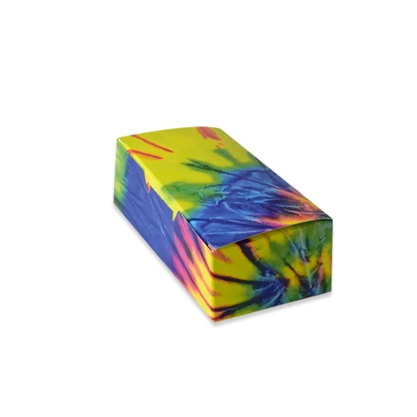 50 Boxes 1/2 lb. Candy & Fudge Boxes - Tie Dye 5-1/2" x 2-3/4" x 1-3/4"
