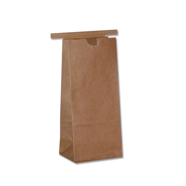 Coffee - Cookie Tin TIeBags - 1/2 lb. Small Kraft - 3-3/8" x 2-1/2" x 7-3/4" - 100 Bags/case