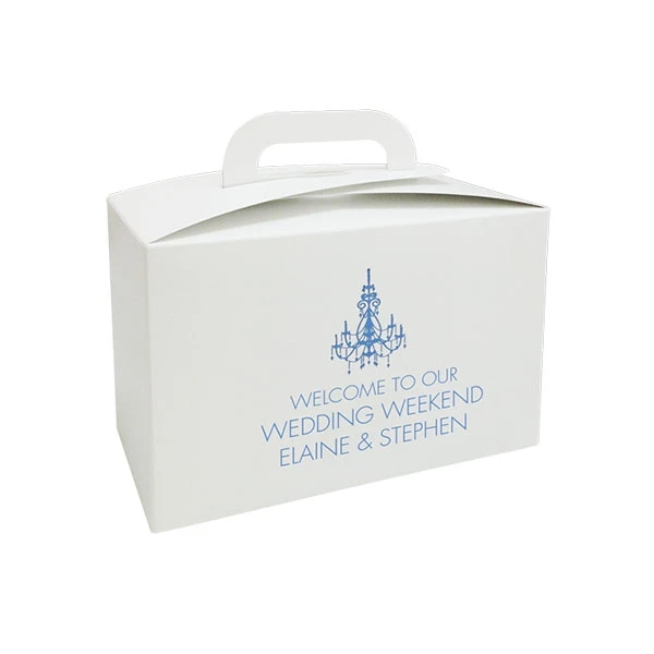 Large Candy Totes - 1 lb. Vertical White Tote- 100 Boxes