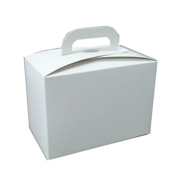 Large Candy Totes - 1 lb. Vertical White Tote- 100 Boxes