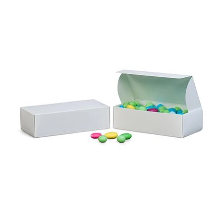 50 Boxes - 1 lb. Candy & Fudge Boxes -Solid White