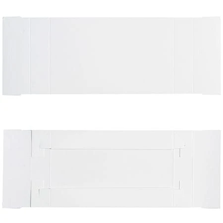 250 Covers - 1/2 lb. Candy Box Covers - White- 7-1/8" x 4-1/2" x 1-1/8"