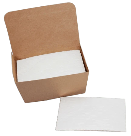 50 Pads - 1 lb. Ballotin Candy Pads White 6-7/8" x 4"