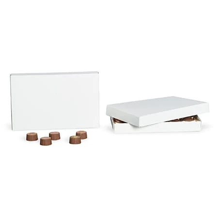 250 Covers - 1 lb. Candy-Chocolate Box Covers - White
