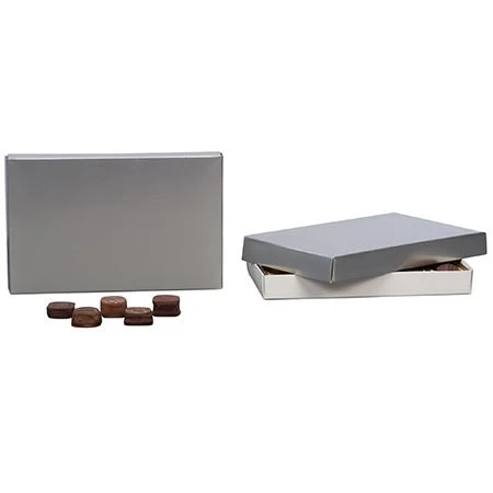 50 Covers - 1 lb. Candy-Chocolate Box Covers - Silver