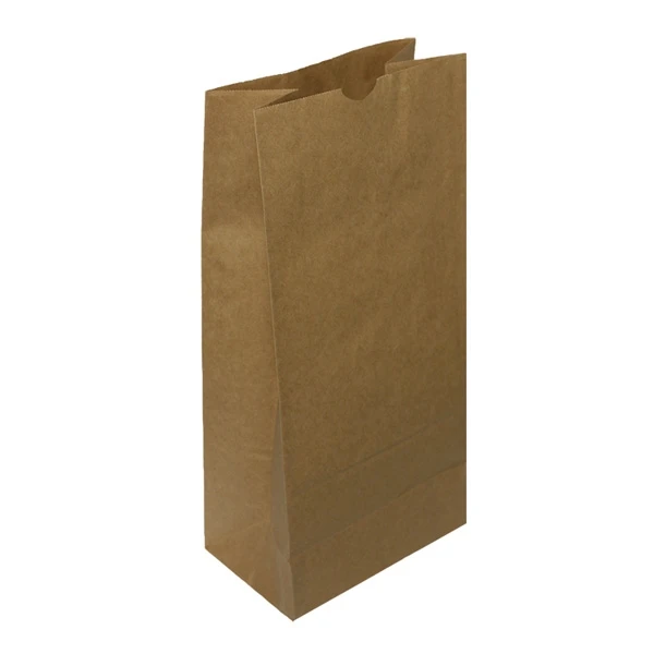 1000 Bags - 16 lbs. Recycled Kraft SOS Hardware Bags - 58# Paper 7-11/16" x 4-7/8" x 16-1/16"
