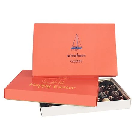 50 Covers - 1 lb. Candy-Chocolate Box Covers - Coral