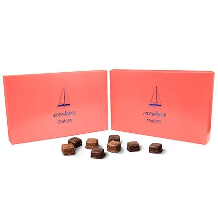 50 Covers - 1 lb. Candy-Chocolate Box Covers - Coral