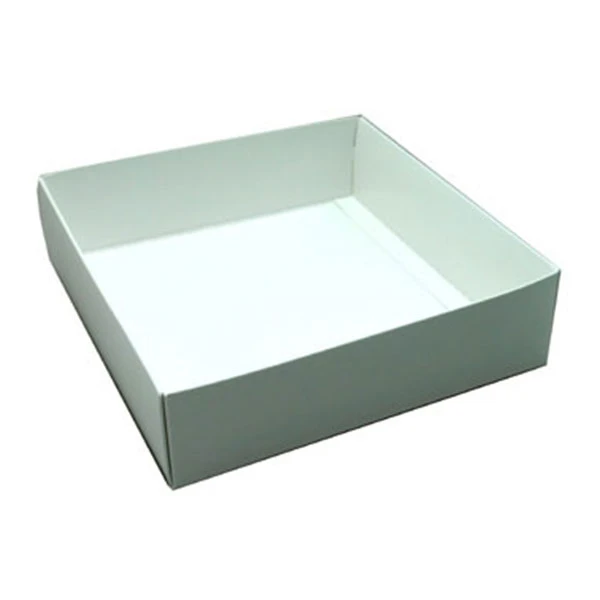 50 Bases - 32 oz. Square Bases - White - 7-9/16"x 7-9/16" x 2-1/8"