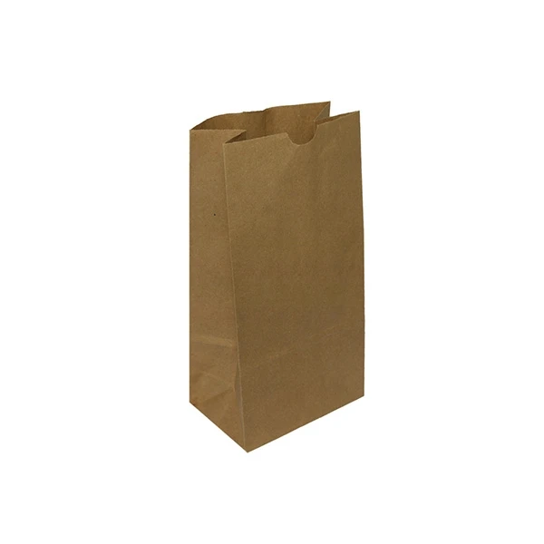 500 Bags - 10 lb. Recycled Kraft Paper SOS Bags - 35# Paper - 6-9/16" x 4-1/16" x 13-3/16"