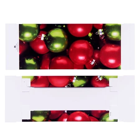 250 Covers - 1/2 lb. Candy Box Covers - Triangular Windows White