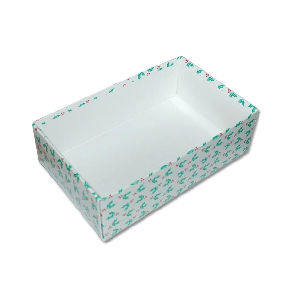 50 2 Layer Bases - 1 lb. Capacity - Holly Berries - 7" x 4-3/8" x 2-1/4"
