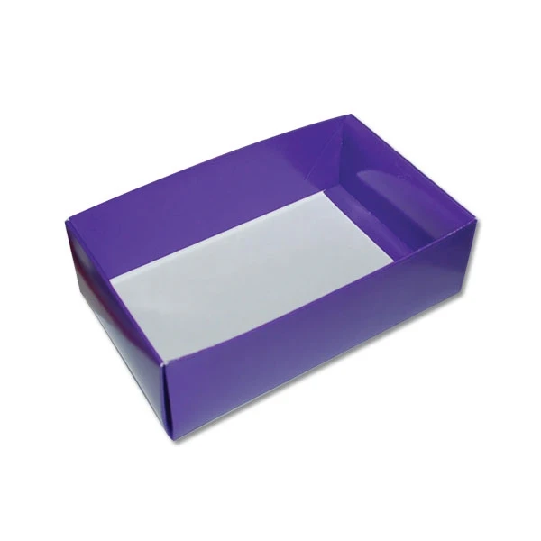 50 2 Layer Bases - 1 lb. Capacity - Purple - 7" x 4-3/8" x 2-1/4"