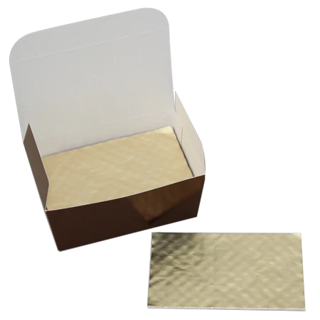 500 Pads - 1/4 lb. Ballotin Candy Pads Gold 2-3/4" x 4-5/16"