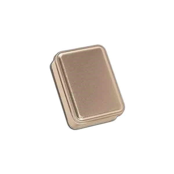 Tin Boxes - Rectangle 3-5/8" Width x 5" Length x 1-5/8" Height - Gold - 48 Tins/Pack