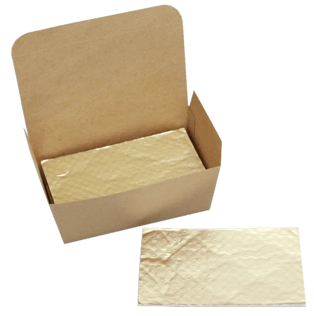 50 Pads - 1/2 lb. Ballotin Candy Pads Gold 6-1/4" x 3-9/16"