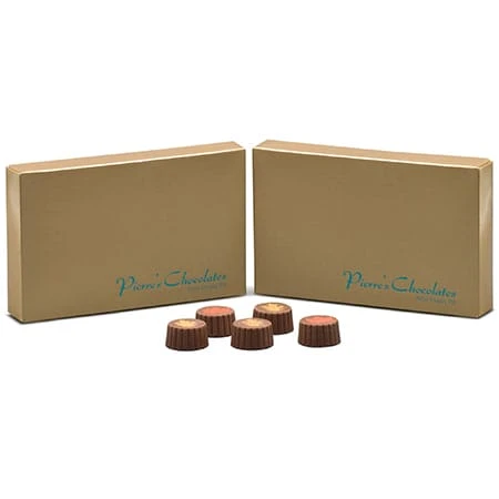 250 Covers - 1/2 lb. Candy Box Covers - Gold - 7-1/8" x 4-1/2" x 1-1/8"