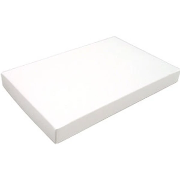 250 Covers - 1-1/2 lb. Candy Box Covers - White - 11-3/16" x 7-3/8" x 1-1/8"