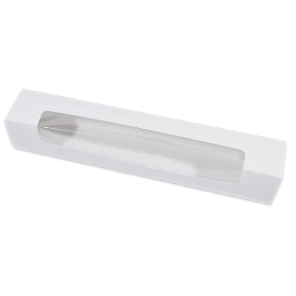 Macaron Boxes - 250 Large White with Window (12 Macarons)