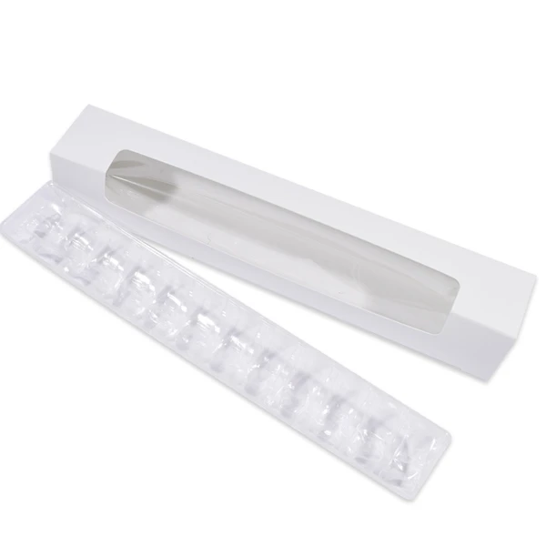 Macaron Boxes - 250 Large White with Window (12 Macarons)