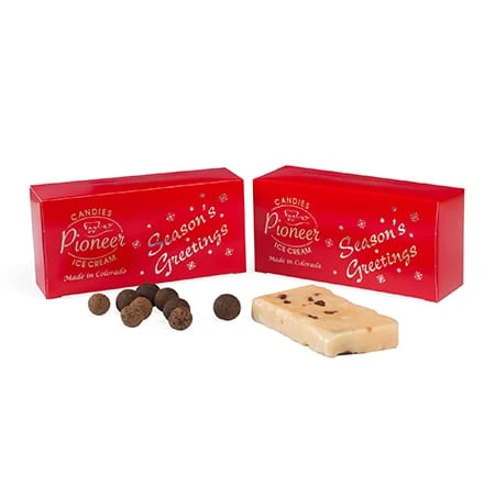 50 Boxes - 1-1/2 lb. Candy & Fudge Boxes - Red Season's Greetings 7" x 4-1/2" x 2"