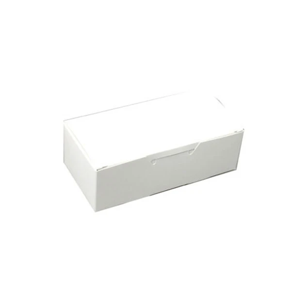 500 Boxes 1/2 lb. Candy & Fudge Boxes - White 5-1/2" x 2-3/4" x 1-3/4"