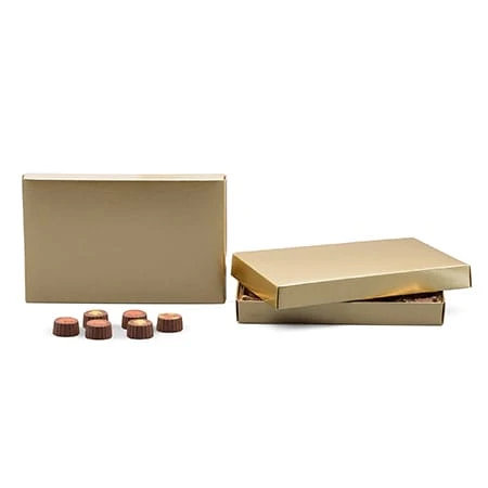 50 Covers - 1 lb. Candy-Chocolate Box Covers - Gold