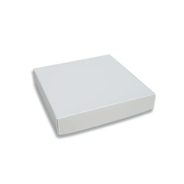 250 Boxes - 8 oz. Candy Box Covers - White - 5-3/4" x 5-3/4" x 1-1/8"